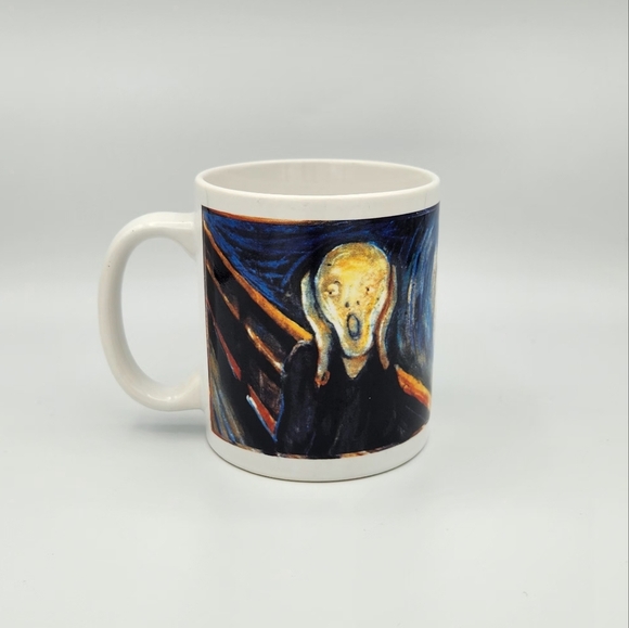Vintage The Scream Edvard Munch Painting Coffee Tea Mug Cup 1996 - Picture 1 of 6